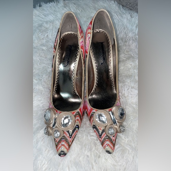J.Renee Multi color jeweled heels. Size 6.5 - Picture 3 of 8